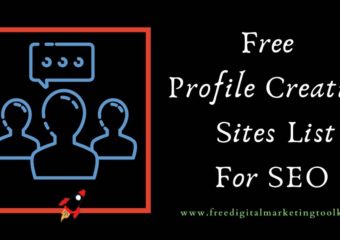 Free Profile Creation Sites List