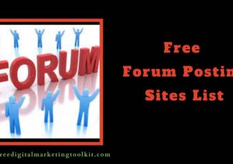 Free Forum Posting Sites List 2023